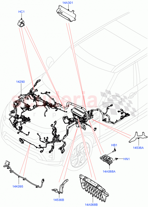 Part Diagram for Land Rover LR133292
