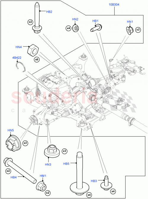 Part Diagram for Land Rover LR000466
