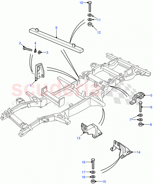 Part Diagram for Land Rover SH108701L
