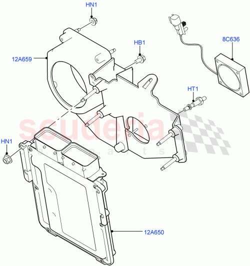 Part Diagram for Land Rover LR051212