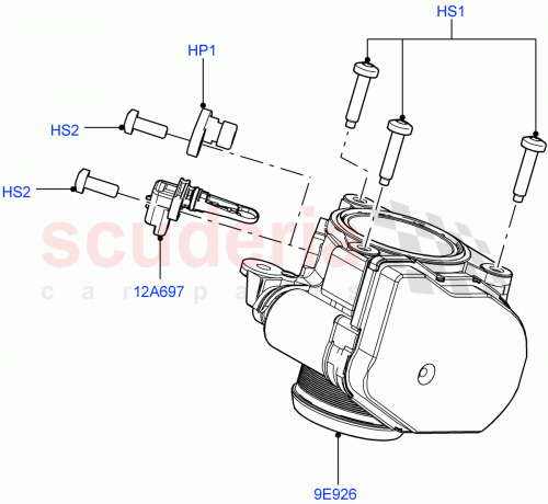 Part Diagram for Land Rover RYP501060