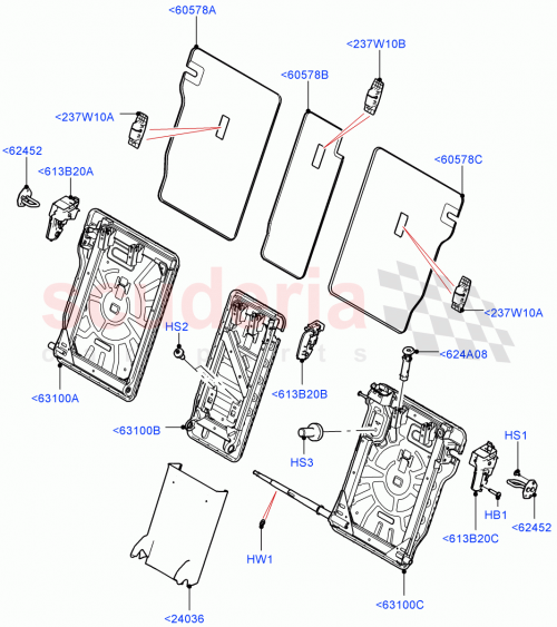 Part Diagram for Land Rover LR132496