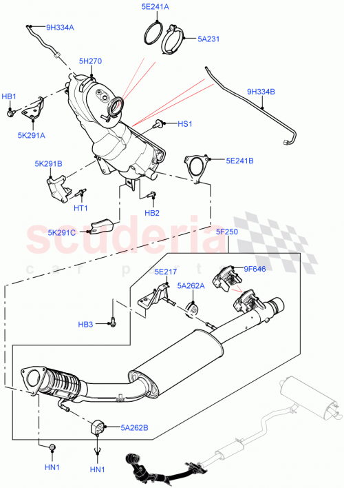 Part Diagram for Land Rover LR139755