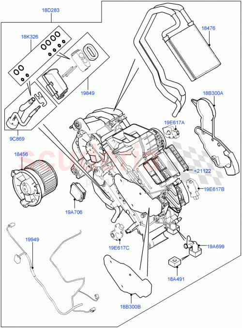 Part Diagram for Land Rover LR082188