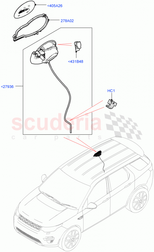 Part Diagram for Land Rover LR061343