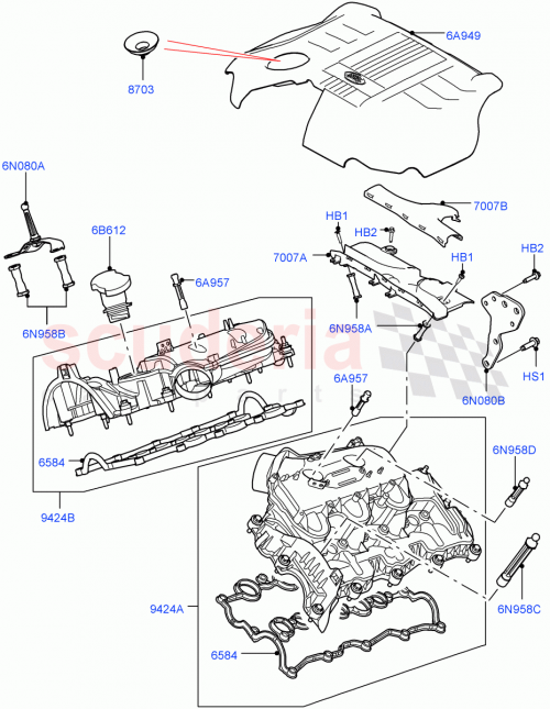 Part Diagram for Land Rover LR091795