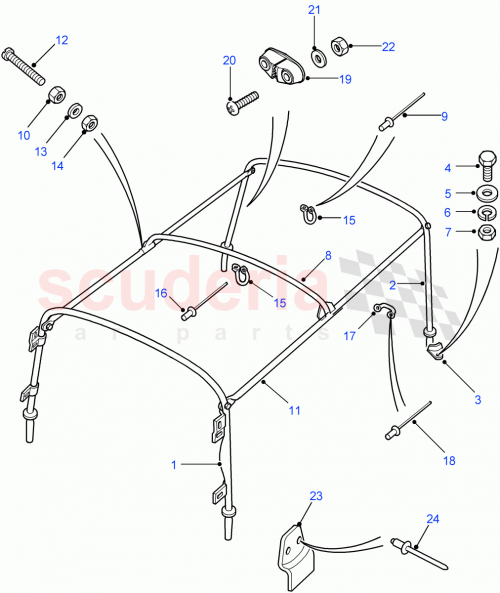 Part Diagram for Land Rover MUC1081