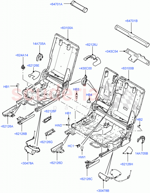Part Diagram for Land Rover LR104469
