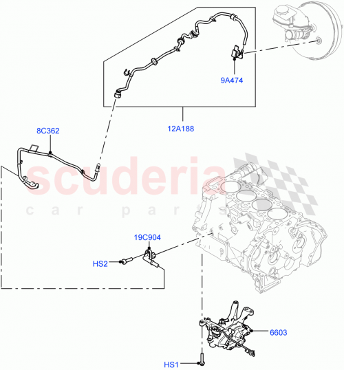 Part Diagram for Land Rover LR143609
