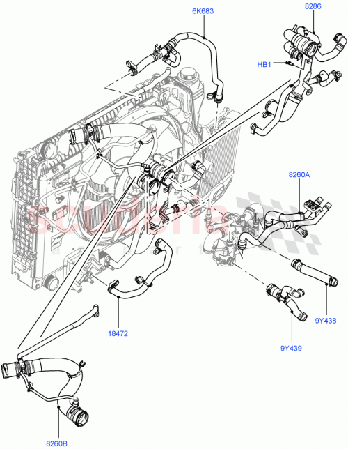 Part Diagram for Land Rover LR025953