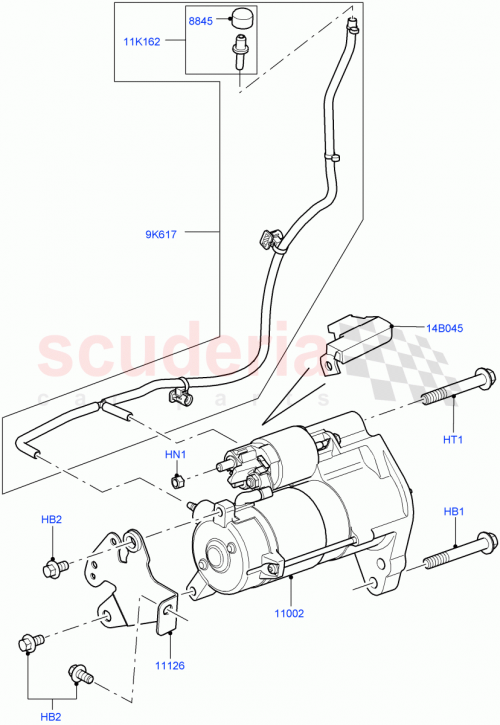 Part Diagram for Land Rover LR051755