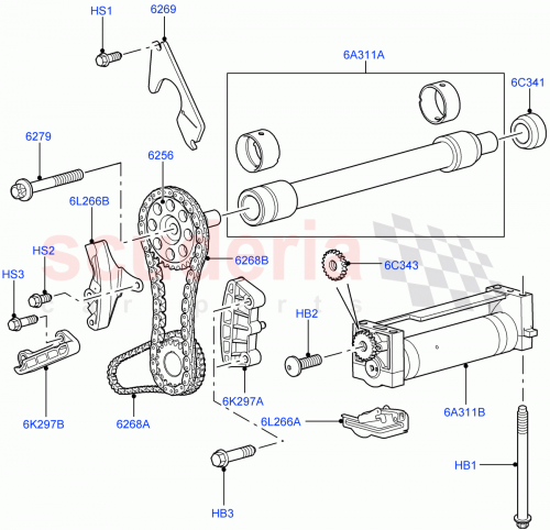 Part Diagram for Land Rover 1025110