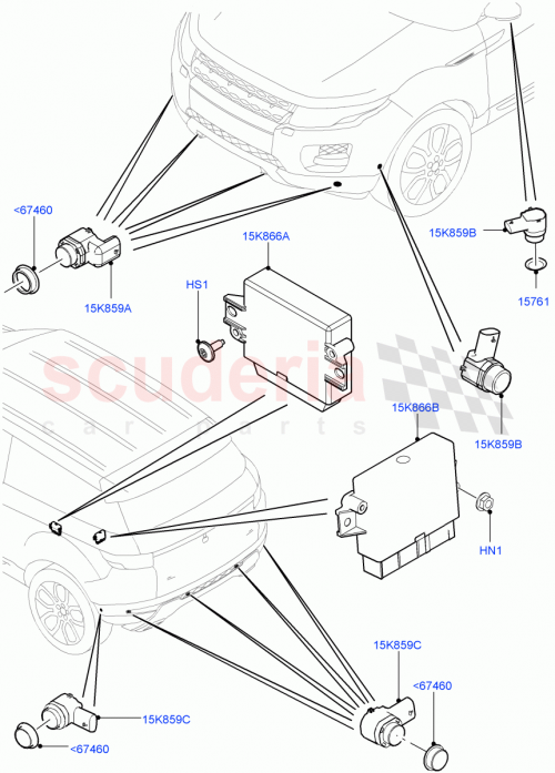 Part Diagram for Land Rover LR015497