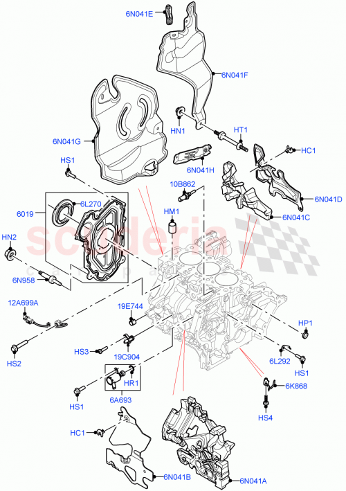 Part Diagram for Land Rover LR092764