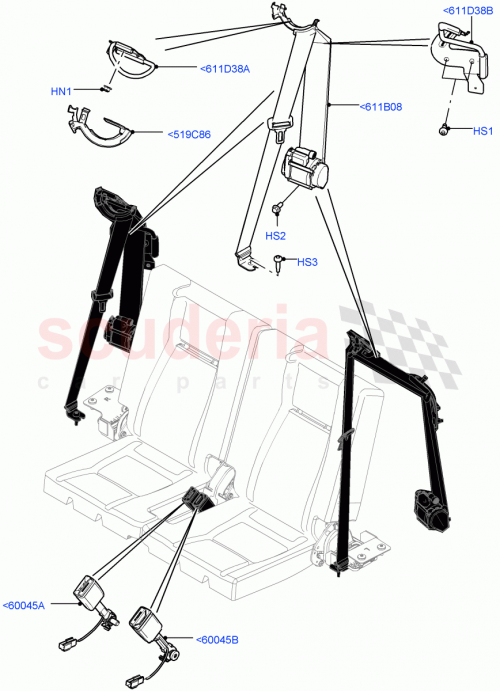 Part Diagram for Land Rover LR061331