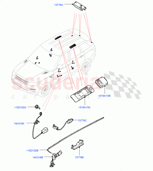 Part Diagram for Land Rover LR116248