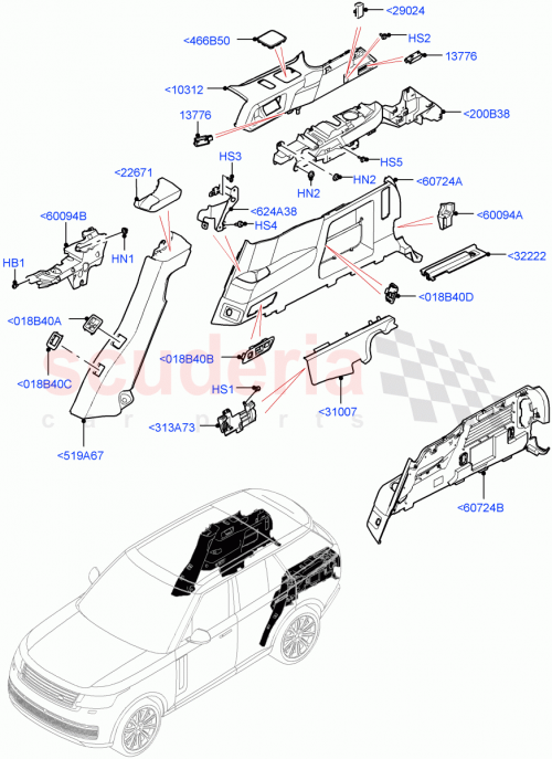 Part Diagram for Land Rover LR151279