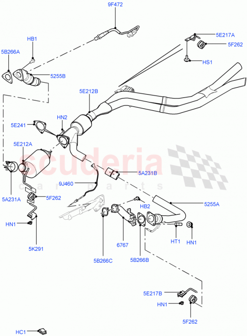 Part Diagram for Land Rover LR022644