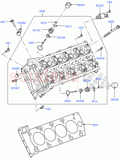 Part Diagram for Land Rover LR105294