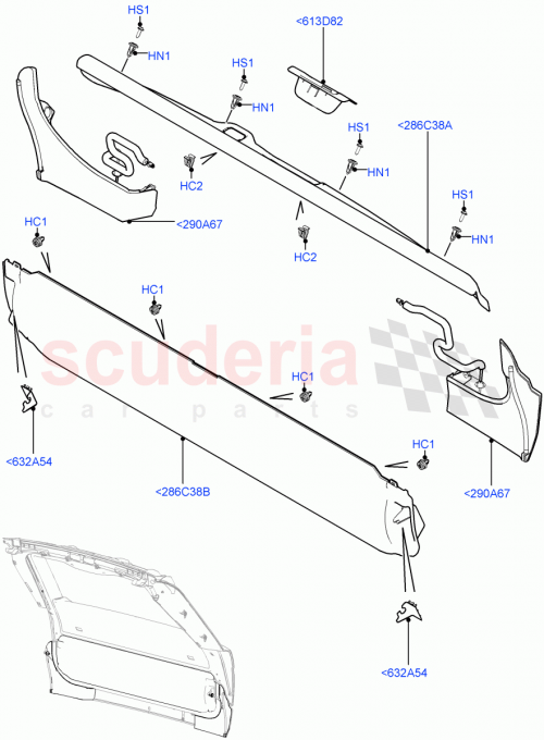 Part Diagram for Land Rover LR036832