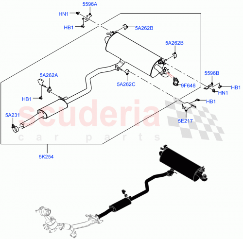 Part Diagram for Land Rover LR155688