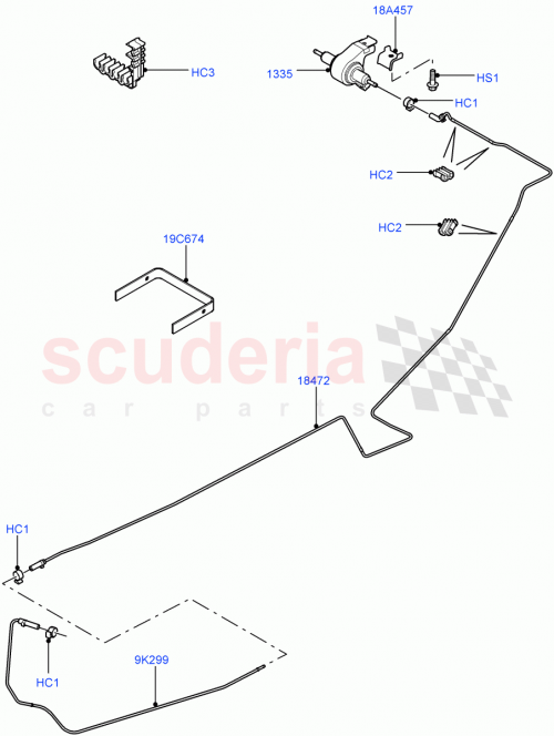 Part Diagram for Land Rover JOC500020