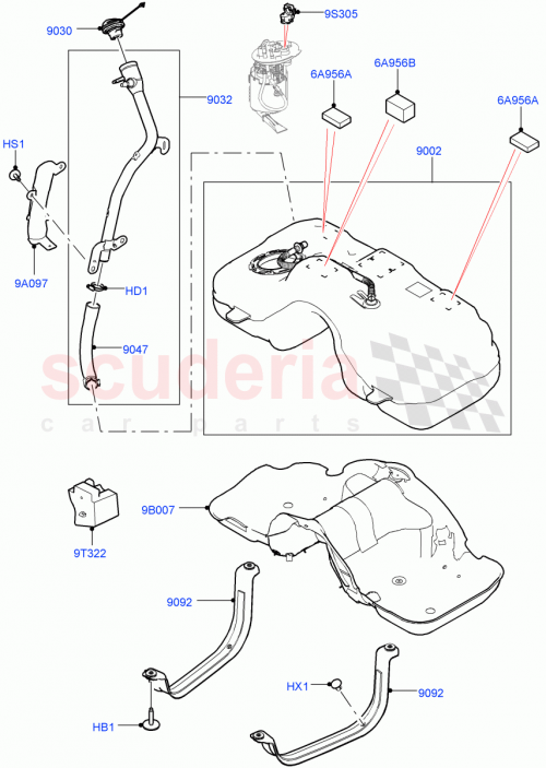 Part Diagram for Land Rover LR155676