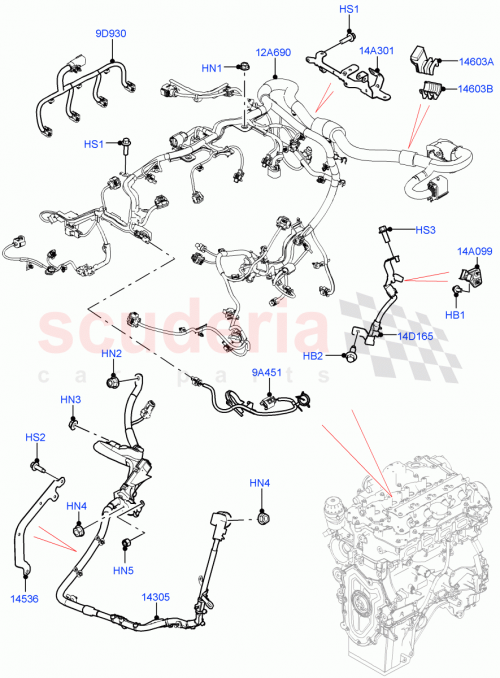 Part Diagram for Land Rover LR145131
