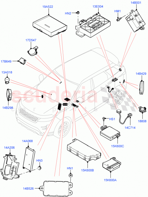 Part Diagram for Land Rover LR128428