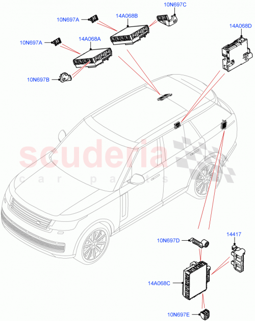 Part Diagram for Land Rover LR153003