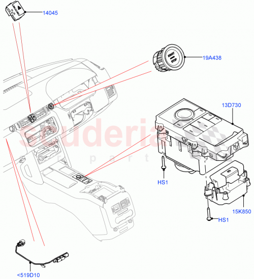 Part Diagram for Land Rover LR081346