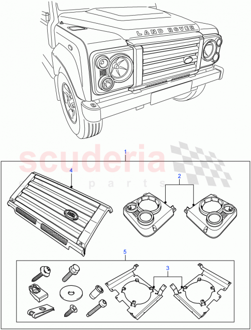 Part Diagram for Land Rover LR008364