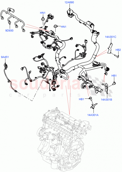 Part Diagram for Land Rover LR125830