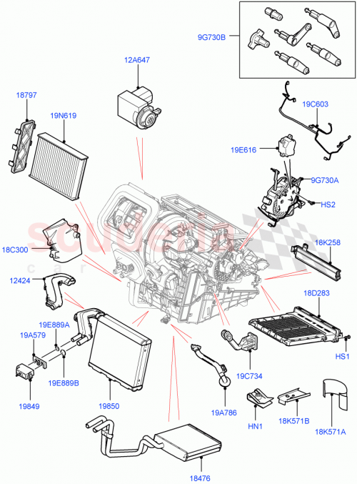 Part Diagram for Land Rover LR134583