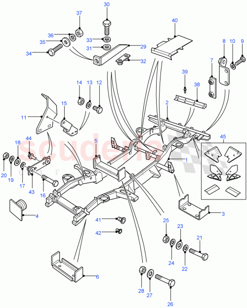 Part Diagram for Land Rover NRC9696