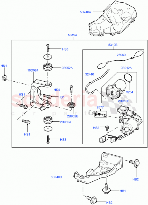 Part Diagram for Land Rover RQD500020