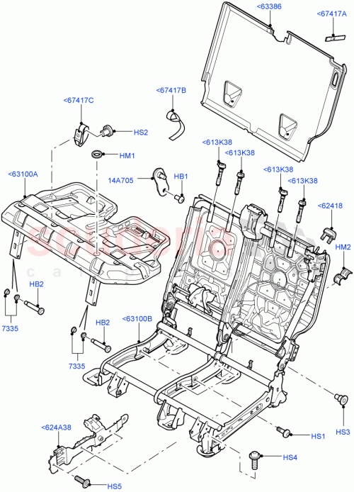 Part Diagram for Land Rover HTA500240