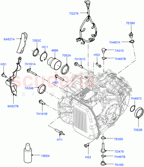 Part Diagram for Land Rover LR001355