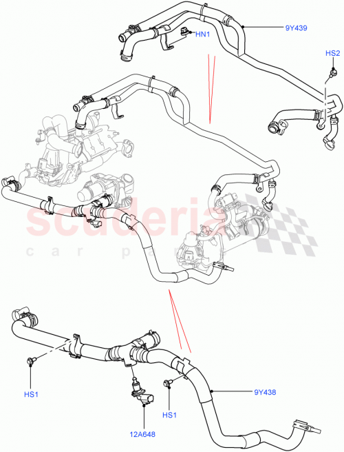 Part Diagram for Land Rover LR100362