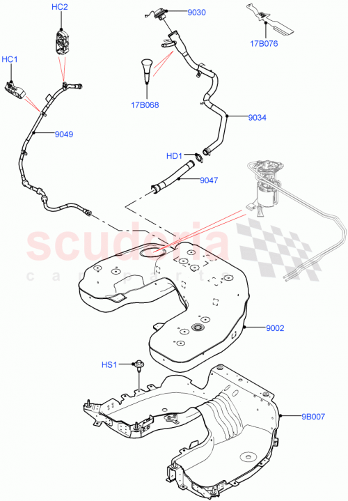 Part Diagram for Land Rover LR166535