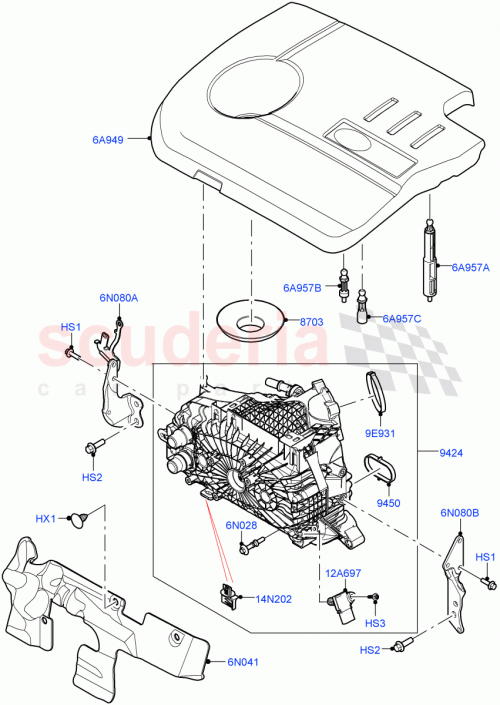 Part Diagram for Land Rover LR130316