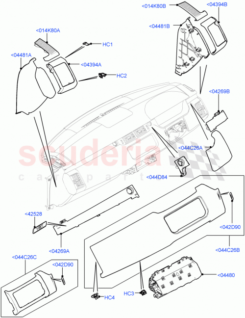 Part Diagram for Land Rover LR044632