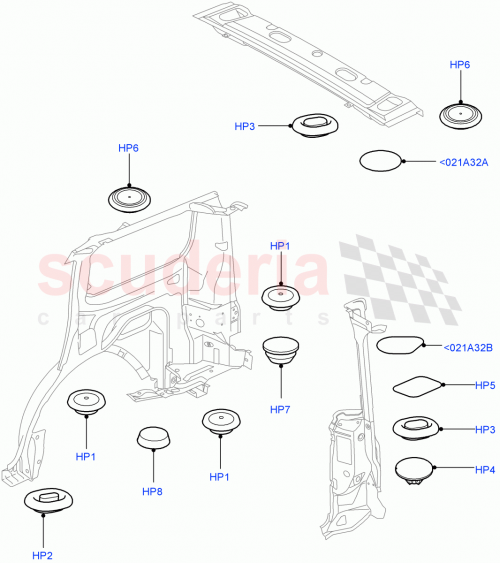 Part Diagram for Land Rover AVJ500090