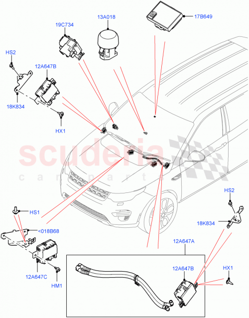 Part Diagram for Land Rover LR147551