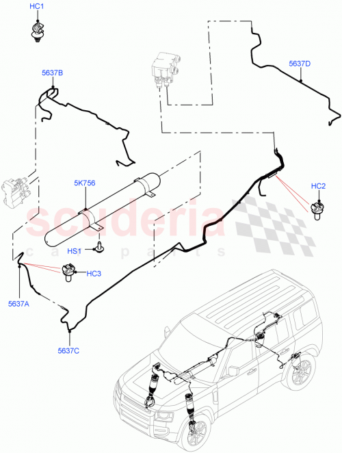 Part Diagram for Land Rover LR129138