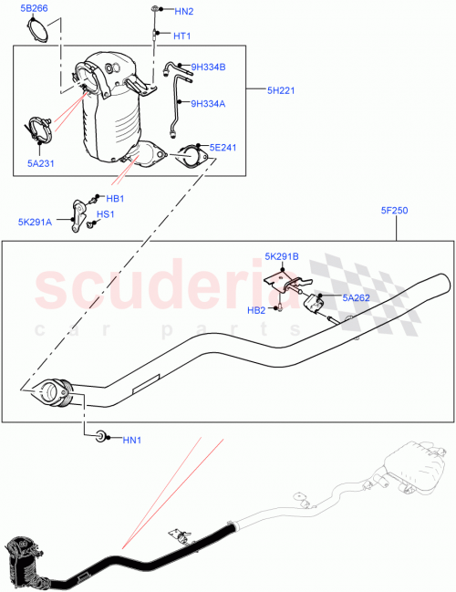 Part Diagram for Land Rover LR111131