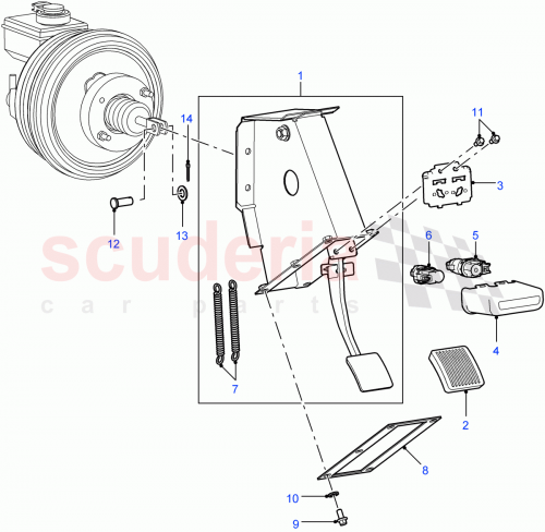 Part Diagram for Land Rover SKD500030