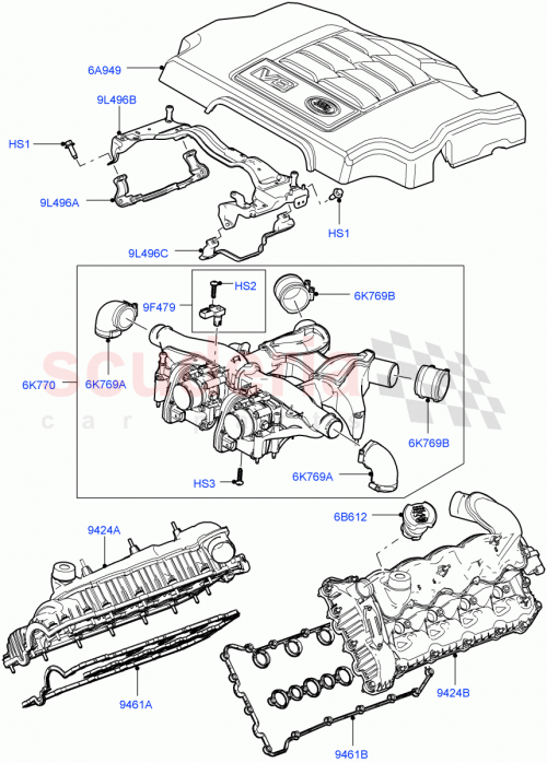 Part Diagram for Land Rover LR004030