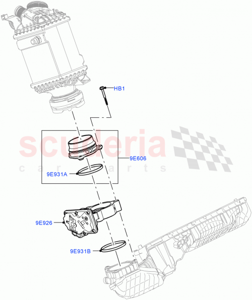 Part Diagram for Land Rover LR158573