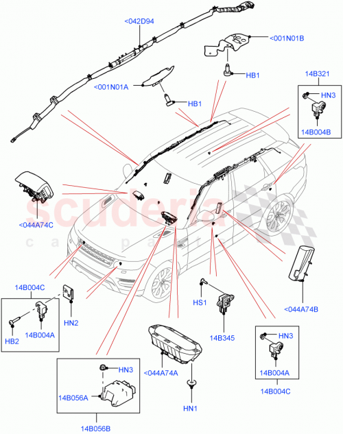 Part Diagram for Land Rover LR063030